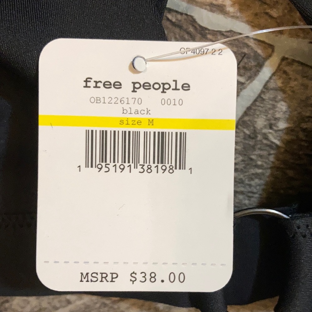 NWT Free People Oh Scuba Bralette In Black Sz M - Picture 4 of 9